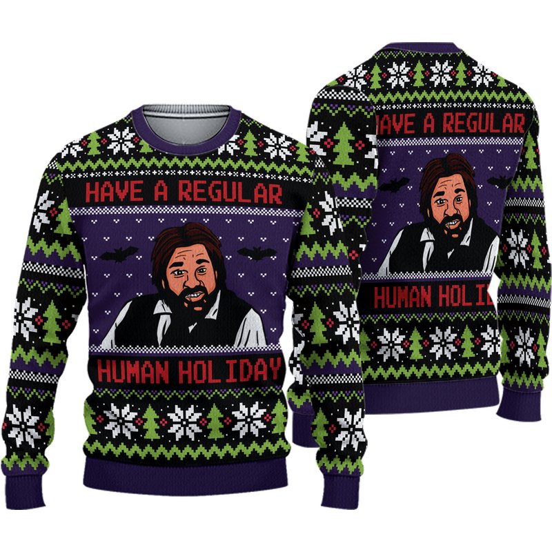 What We Do In The Shadows Christmas Ugly 3d Sweater — Chandails pour hommes