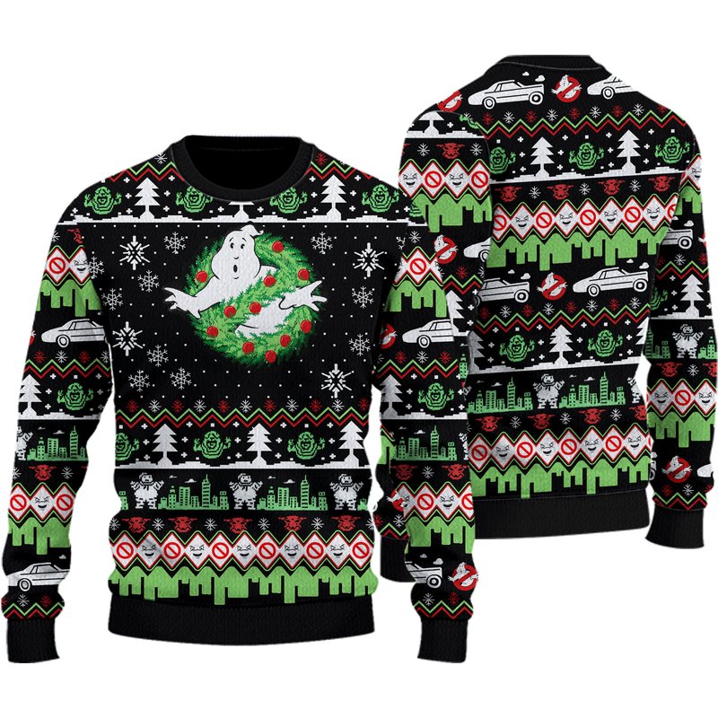 Ghostbusters Christmas Ugly Sweater