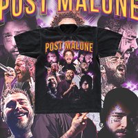 Post Malone Vintage Tee, Bootleg Shirt Png, 90s Shirt — Mens T Shirts