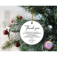 Custom Name Thank You Ornament, Never Forget The Difference That You You Make