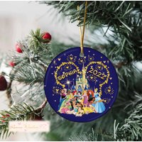 Personalized Princess Ornament, Princess Christmas Ornament — Ornements
