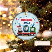 Personalized Thomas The Train Ornament, Thomas And Friends Christmas Ornament