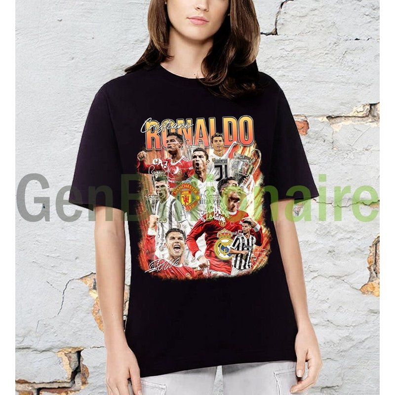 Cristiano Ronaldo Football Player Rap Hip Hop 90s Bootleg T Shirt