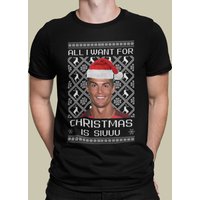 Cristiano Ronaldo Funny Christmas T-shirt