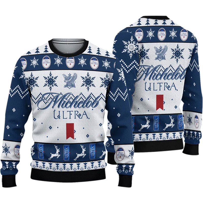 Michelob Ultra Christmas Ugly Sweater — Chandails pour hommes