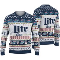 Miller Lite Christmas Ugly Sweater