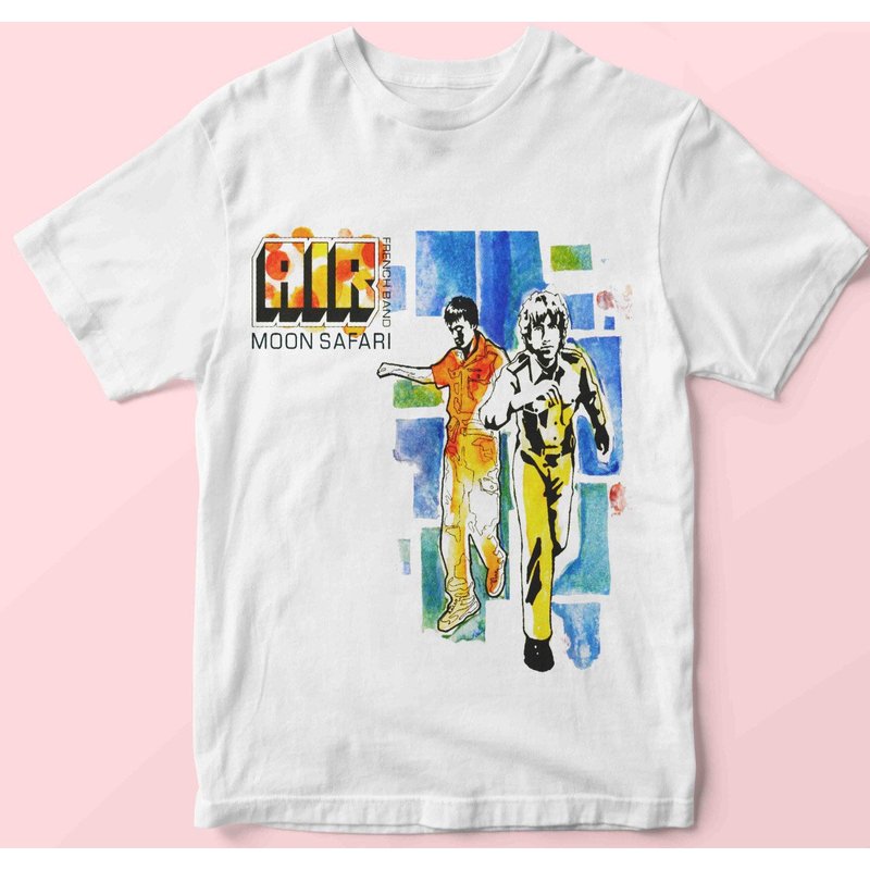Air Band T Shirt Vintage Moon Safari — T-shirts pour hommes