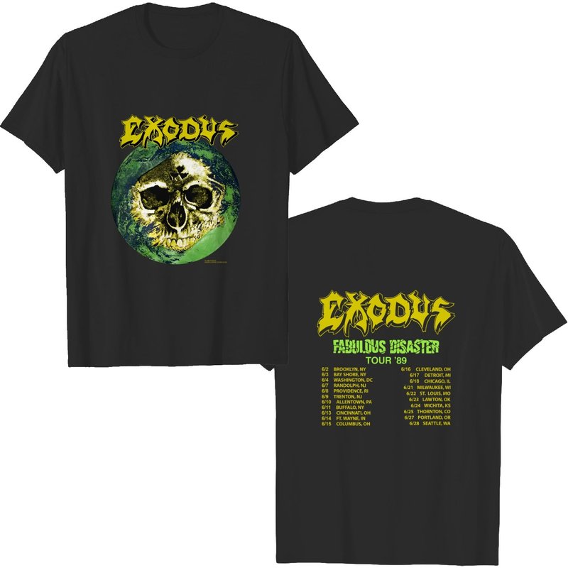 Rare Vintage 1989 Exodus Fabulous Disaster Tour Tee T - Shirt 80s