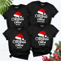 Personalized Christmas Crew Shirt, Family Christmas Shirt — T-shirts pour hommes