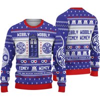 Wibbly Wobbly Timey Wimey Stuff Doctor Who Ugly 3d Sweater