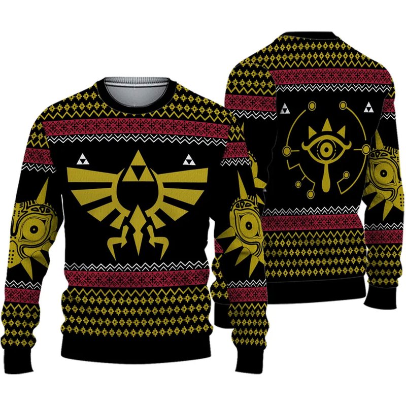 The Legend Of Zelda Ugly Knitted Christmas 3d Sweater — Chandails pour hommes