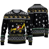 I'm Digging Christmas Ugly Knitted Christmas 3d Sweater