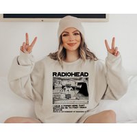 Vintage Radiohead Long Beach Sweatshirt — Sweats à capuche pour hommes