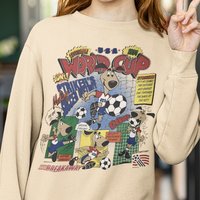 Vintage Striker 1994 Usa Soccer World Cup Sweatshirt, World Cup Usa 94 — Sweats à capuche pour hommes