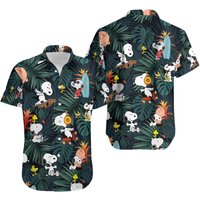 Snoopy Summer Time Hawaiian Shirt — Mens Casual Shirts