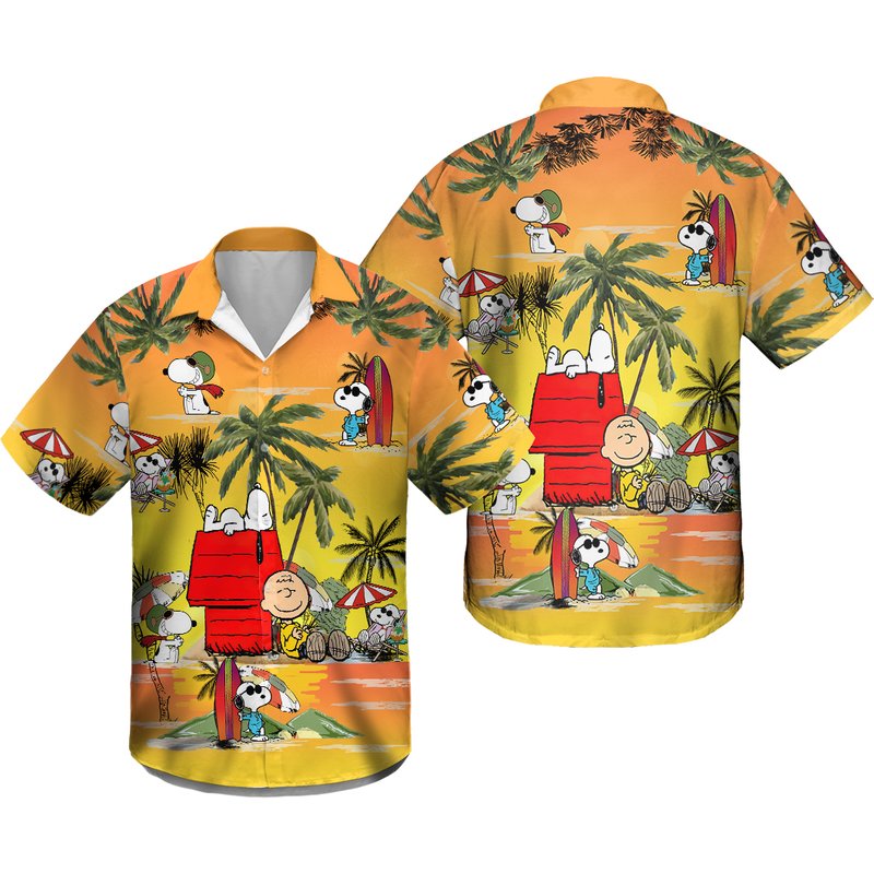 Snoopy Summer Time Hawaiian Shirt Beach Shirt Fashion Summer Fan