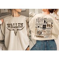 Vintage Wallen Western Sweatshirt - Country Music Shirt — Sweats à capuche pour hommes