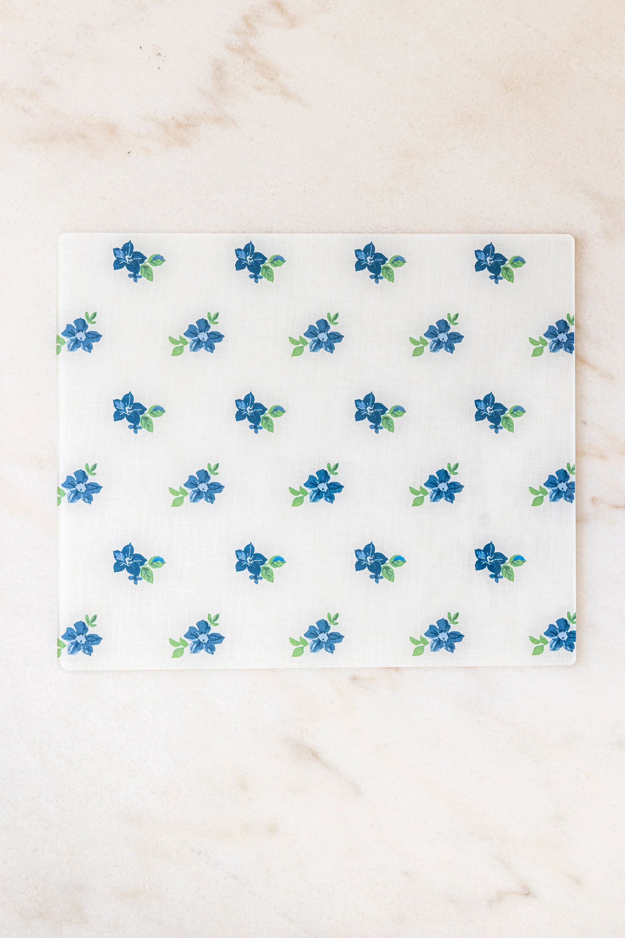 Proper Table - Placemats (set of 2) - Anna Floral (Blue Green) — Mobilier de patio et d'extérieur