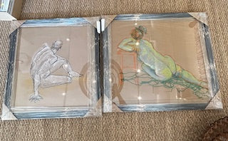EHI - Object -Mid-Century Framed Sketch-Large