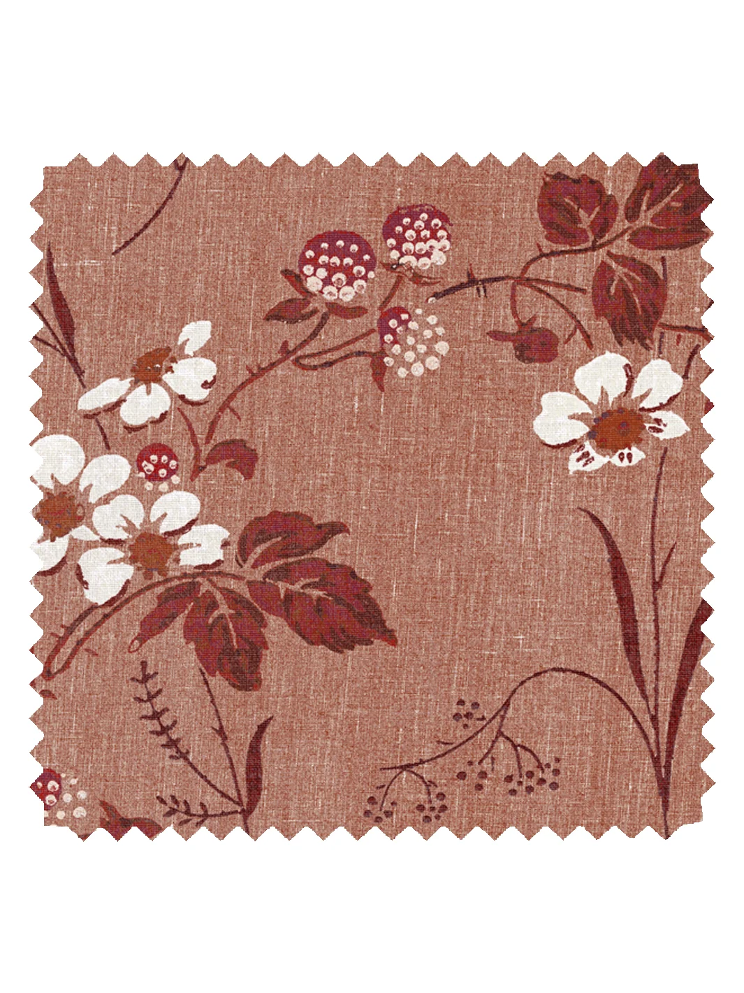 Heaton Linen Fabric by Nathan Turner - Antique Red — Fabric by the Yard
