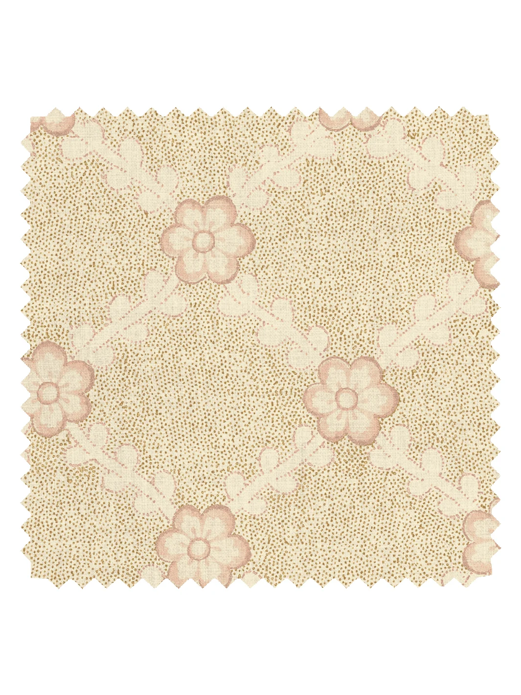 Lucia Tea Stained Linen Fabric by Nathan Turner - Gold Pink — Fabric by the Yard