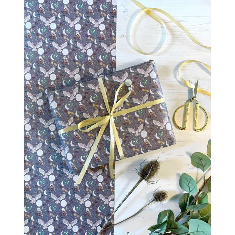 Christmas Owls Wrapping Paper — Papier cadeau et fêtes
