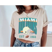 Vintage Miami Football Graphic Tee — T-shirts pour hommes