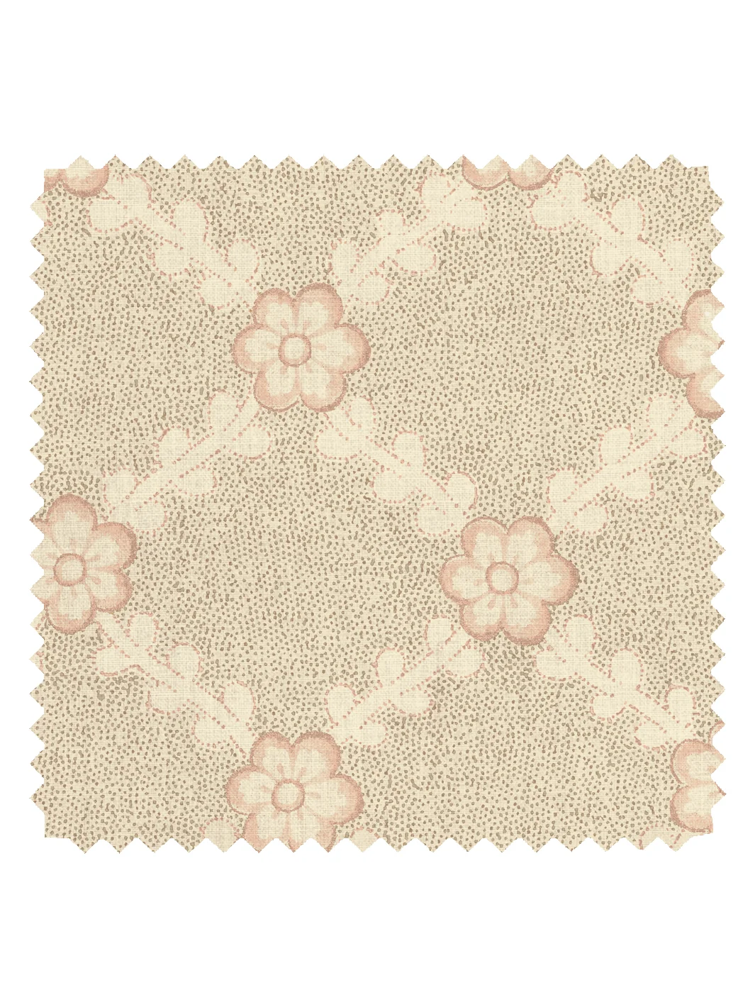 'Lucia' Tea Stained Linen Fabric by Nathan Turner - Neutral Pink - Linen / Yard
