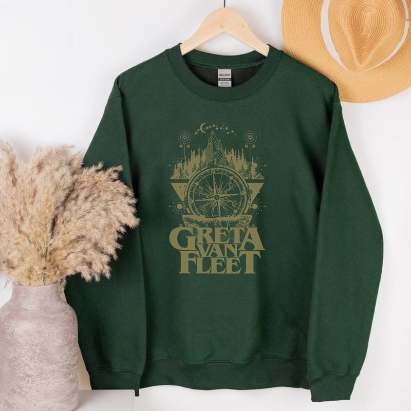 Greta Van Fleet Sweatshirt, Rock Band Shirt, Greta Van Fleet Shirt — Sweats à capuche pour hommes