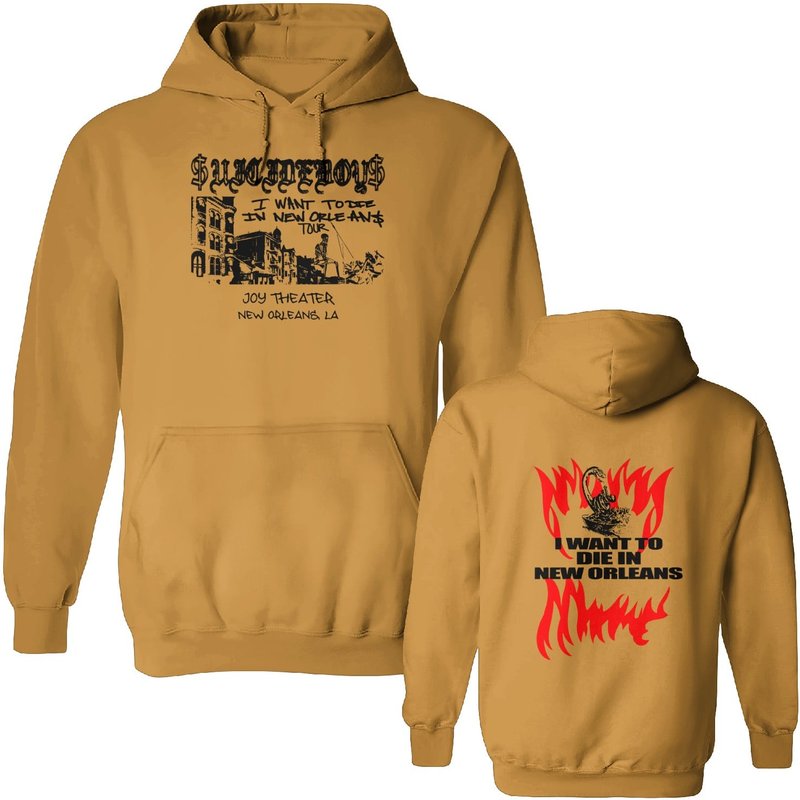 Suicideboys I Want To Die In New Orleans Music Album Cover Hoodie — Sweats à capuche pour hommes