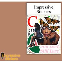Sza Ctrl Sos Glossy Weatherproof Sticker Pack