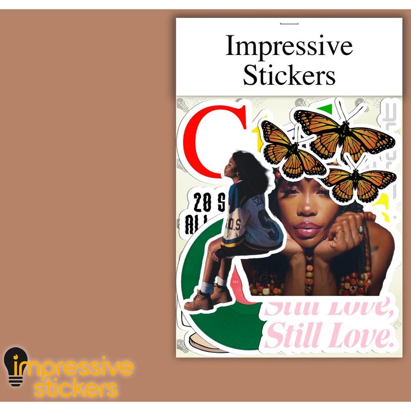 Sza Ctrl Sos Glossy Weatherproof Sticker Pack — Affiches et impressions