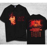 Louis Tomlinson Faith In The Future World Tour 2023 Double Sided Shirt