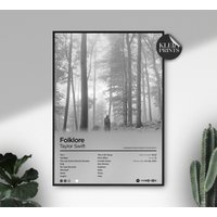 Folklore - Album Art Poster - Musem Grade Paper Print - Home Decor — Affiches et impressions