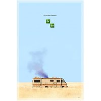 Breaking Bad - It's Just Basic Chemistry / Walter White / Jessie Pinkman / Giclee Poster