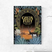 Greta Van Fleet Tour 2022 Posters, Greta Van Fleet 10 Different Posters