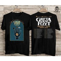Greta Van Fleet Tour 2022, Dreams In Gold Music Tour Shirt