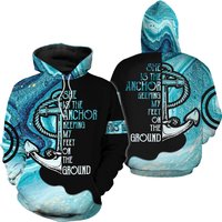 Custom Personalize Couple Love His Anchor 3d Hoodie