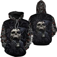 Personalized Skull 3d Printed Pullover Hoodie — Sweats à capuche pour hommes
