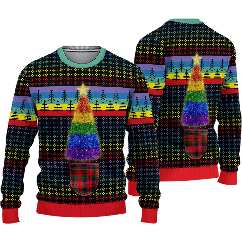 Lgbt Christmas Tree Ugly Christmas Sweater