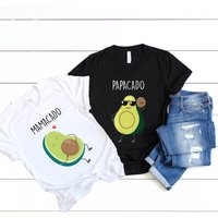 Avocado Couple Pregnancy Shirts, Mamacado Tee Papacado Shirt, Mamacado Pregnancy Announcement Shirt