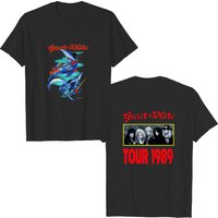 Great White Band Tour Event T-shirt, Vintage 1989 Great White Hard Rock Band — T-shirts pour hommes