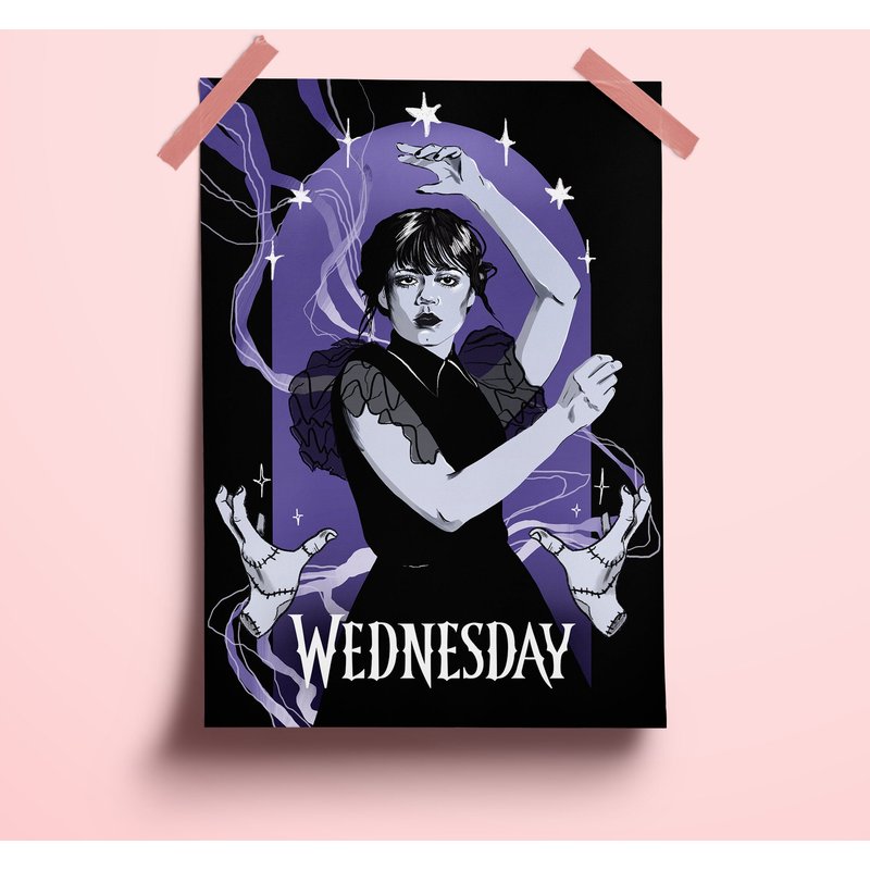 Wednesday Addams Poster | Wednesday | Tim Burton Poster