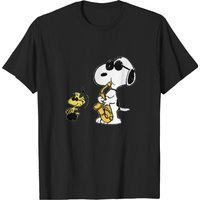 Joe Cool Playing Music - Snoopy - T-shirt