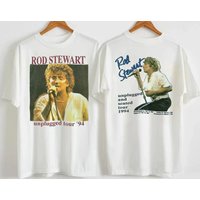 1994 Rod Stewart Unplugged And Seated Tour T-shirt, Rod Stewart Unplugged Tour '94 T-shirt — T-shirts pour hommes
