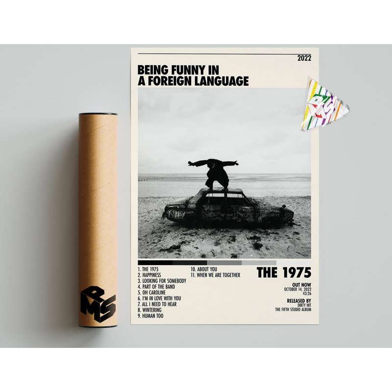 The 1975 Poster | Being Funny In A Foreign Language Poster — Affiches et impressions