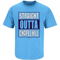 Straight Outta Chapel Hill Carolina Blue T Shirt — T-shirts pour hommes