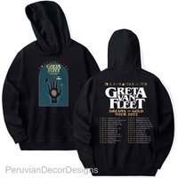 Greta Van Fleet Tour 2022 Hoodie, Greta Van Fleet Shirt, Dreams In Gold Tour 2022 Hoodie