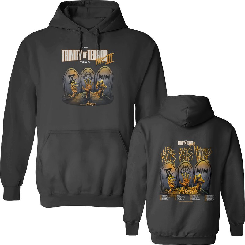 Trinity Of Terror 2022 Tour Part 3 Shirt, Tour Concert Double Sided Hoodie — Sweats à capuche pour hommes