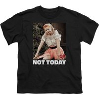 I Love Lucy Not Today Kid's Black T-shirts